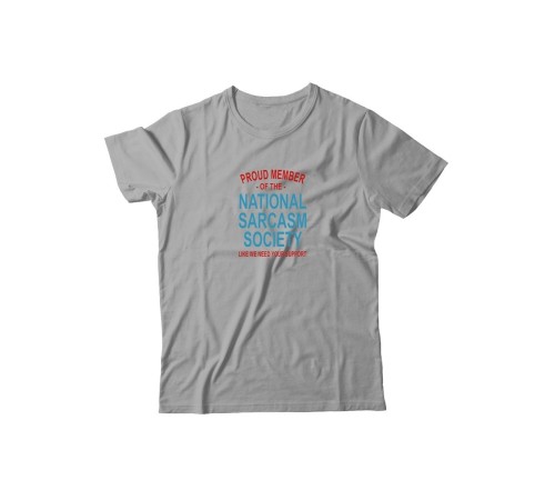 Футболка для мужчины с оригинальной надписью "Nation sarcasm society"/Прикольная