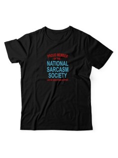 Футболка для мужчины с оригинальной надписью "Nation sarcasm society"/Прикольная