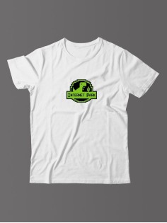 Футболка для мужчины с оригинальной надписью "Internet park"/Прикольная