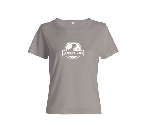 Женская футболка со смешной надписью "Internet park"/Смешная