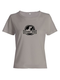 Женская футболка со смешной надписью "Internet park"/Смешная