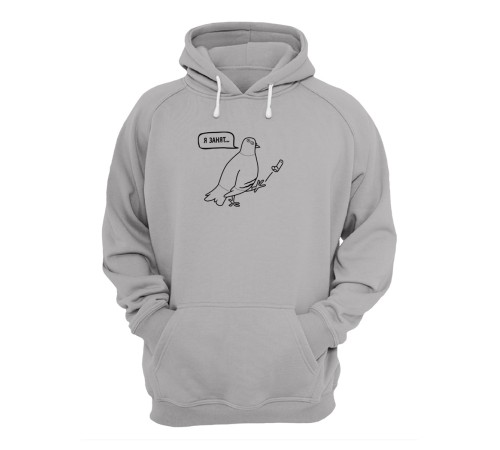 Худи мужское оверсайз с принтом Я занят