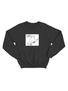 Женский свитшот с прикольным принтом "Я занят"/Прикольный