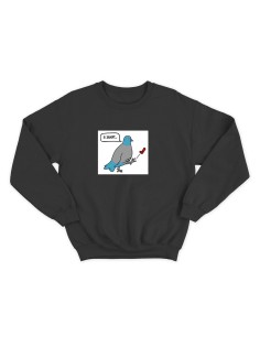 Женский свитшот с прикольным принтом "Я занят"/Прикольный