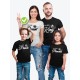 Парные футболки для всей семьи "King family" / Модный Фэмили Лук