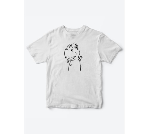 Прикольные футболки для мальчика и для девочки Динозаврик | Клевые детские футболки с принтами