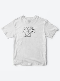 Прикольные футболки для мальчика и для девочки Жираф | Клевые детские футболки с необычными принтами