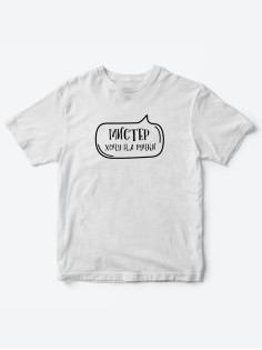 Прикольные футболки для мальчика Мистер На ручки | Клевые детские футболки с необычными принтами