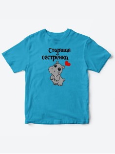 Прикольные футболки для мальчика и для девочки Старшая сестра | Клевые детские футболки с принтами