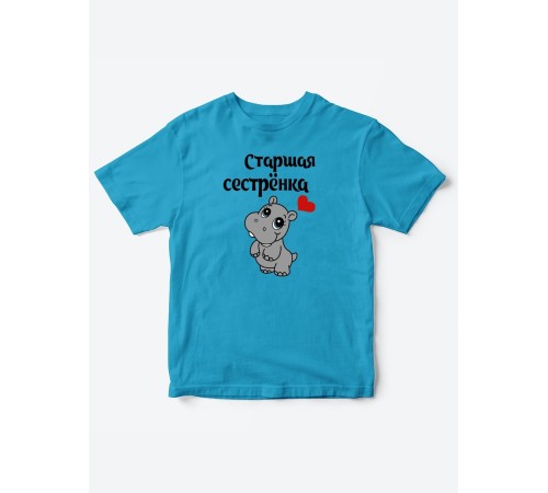 Прикольные футболки для мальчика и для девочки Старшая сестра | Клевые детские футболки с принтами