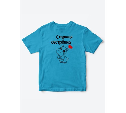 Прикольные футболки для мальчика и для девочки Старшая сестра | Клевые детские футболки с принтами