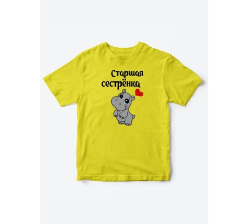 Прикольные футболки для мальчика и для девочки Старшая сестра | Клевые детские футболки с принтами