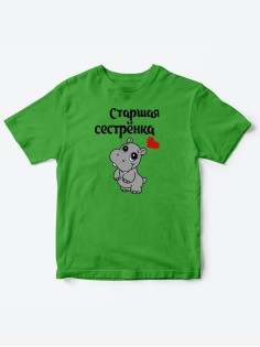Прикольные футболки для мальчика и для девочки Старшая сестра | Клевые детские футболки с принтами