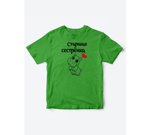 Прикольные футболки для мальчика и для девочки Старшая сестра | Клевые детские футболки с принтами