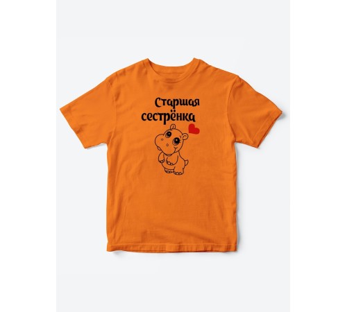 Прикольные футболки для мальчика и для девочки Старшая сестра | Клевые детские футболки с принтами