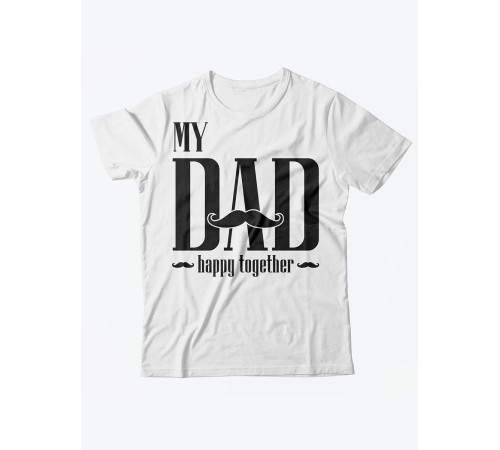 Футболки для всей семьи с крутым принтом "Happy together" | Фэмили лук для семьи | Футболки Family