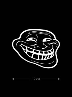 Наклейка белого (или черного) цвета для авто | Большая, смешная и прикольная наклейка на машину