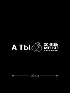 Наклейка белого (или черного) цвета для авто | Большая, смешная и прикольная наклейка на машину