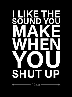 Наклейка на автомобиль, на любую твердую поверхность | Смешная и прикольная наклейка на машину