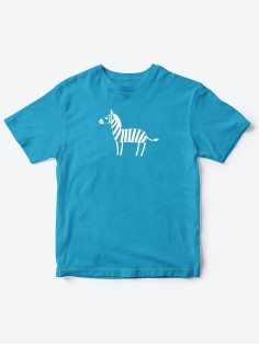 Детские футболки для мальчика и девочки с надписью Зебра / Качественная детская одежда с принтом