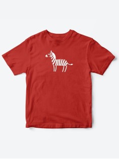 Детские футболки для мальчика и девочки с надписью Зебра / Качественная детская одежда с принтом