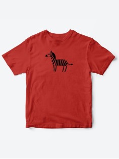 Детские футболки для мальчика и девочки с надписью Зебра / Качественная детская одежда с принтом