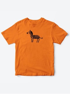 Детские футболки для мальчика и девочки с надписью Зебра / Качественная детская одежда с принтом