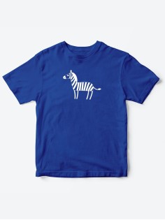 Детские футболки для мальчика и девочки с надписью Зебра / Качественная детская одежда с принтом