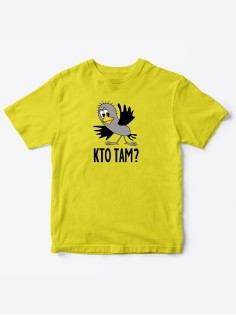 Детские футболки для мальчика и девочки с надписью Кто там? / Детская одежда со смешным принтом
