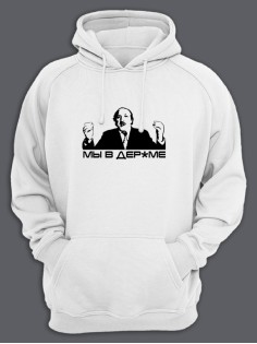 Худи мужское оверсайз с принтом