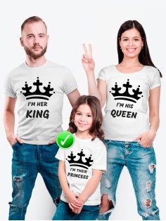 Футболки Family Look для всей семьи Prince | Футболки Фэмили Лук