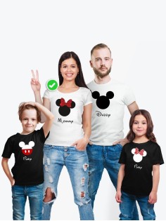 Футболка из комплекта Family Look Микки Маус | Футболки Фэмили Лук для всей семьи в одном стиле