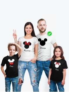 Футболка из комплекта Family Look Микки Маус | Футболки Фэмили Лук для всей семьи в одном стиле