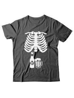 Прикольная футболка с принтом "Скелет" | Мужская оригинальная и стильная футболка