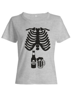 Прикольная футболка с принтом "Скелет" | Женская оригинальная и стильная футболка