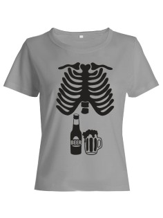 Прикольная футболка с принтом "Скелет" | Женская оригинальная и стильная футболка