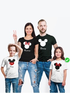 Футболка из комплекта Family Look Микки Маус | Футболки Фэмили Лук для всей семьи в одном стиле