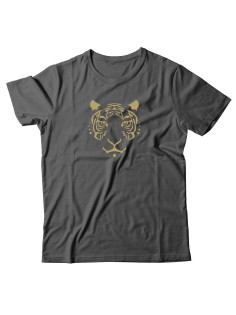 Мужская футболка с крутым принтом Тигр/Прикольная со смешной надписью