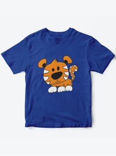 Детская футболка с рисунком Тигренок | Футболка для детей с прикольным принтом