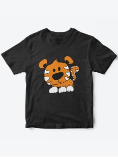 Детская футболка с рисунком Тигренок | Футболка для детей с прикольным принтом