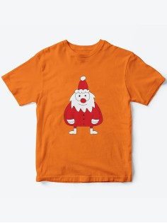 Детская футболка с рисунком Дед Мороз | Футболка для детей с прикольным принтом