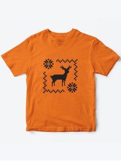 Детская футболка с рисунком Оленятко | Футболка для детей с прикольным принтом