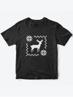 Детская футболка с рисунком Оленятко | Футболка для детей с прикольным принтом