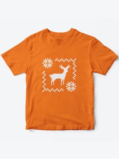 Детская футболка с рисунком Оленятко | Футболка для детей с прикольным принтом