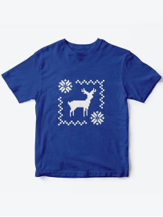 Детская футболка с рисунком Оленятко | Футболка для детей с прикольным принтом