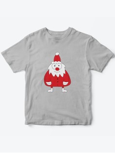 Детская футболка с рисунком Дед Мороз | Футболка для детей с прикольным принтом