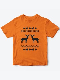 Детская футболка с рисунком Олени | Футболка для детей с прикольным принтом