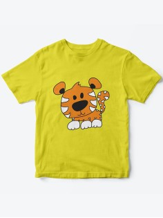 Детская футболка с рисунком Тигренок  | Футболка для детей с прикольным принтом