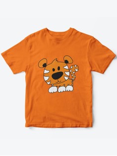 Детская футболка с рисунком Тигренок  | Футболка для детей с прикольным принтом