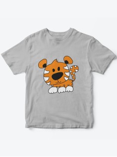 Детская футболка с рисунком Тигренок  | Футболка для детей с прикольным принтом